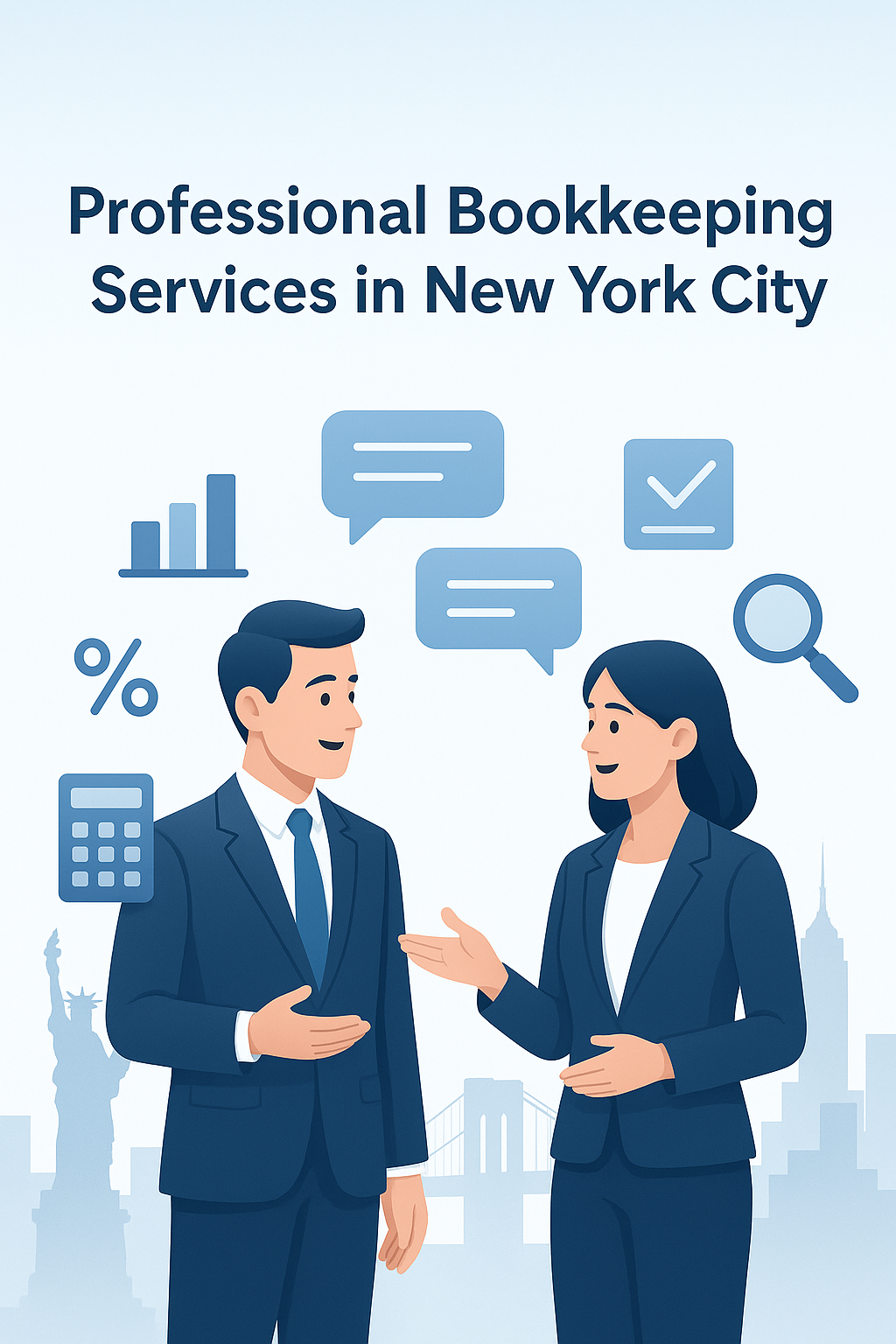 Professional bookkeeping services in New York City with a focus on financial management and accounting.